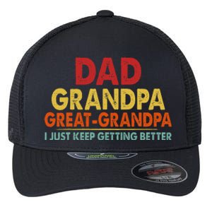 Dad Grandpa Great Grandpa From Grand Flexfit Unipanel Trucker Cap