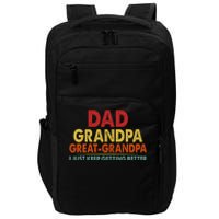 Dad Grandpa Great Grandpa From Grand Impact Tech Backpack