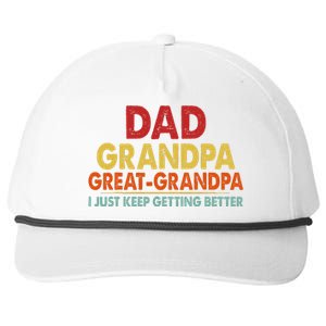 Dad Grandpa Great Grandpa From Grand Snapback Five-Panel Rope Hat