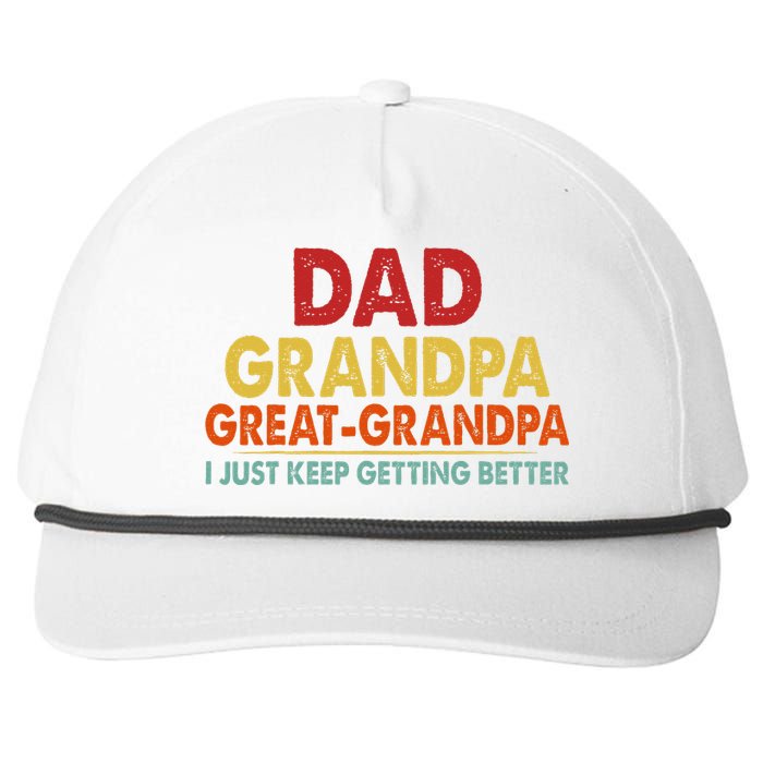 Dad Grandpa Great Grandpa From Grand Snapback Five-Panel Rope Hat