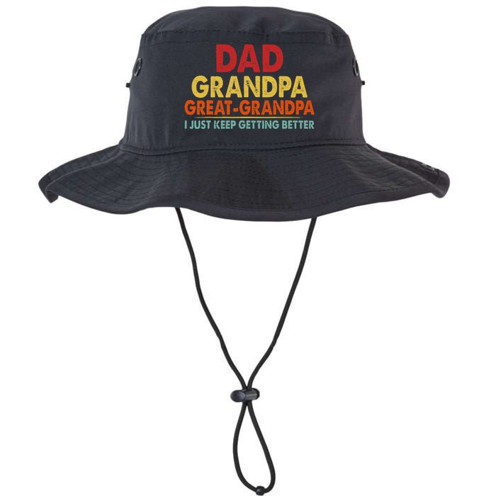 Dad Grandpa Great Grandpa From Grand Legacy Cool Fit Booney Bucket Hat