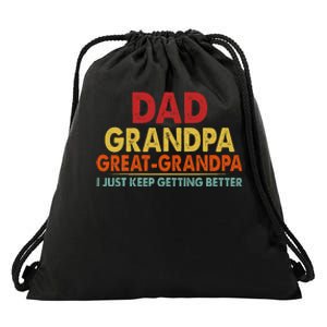 Dad Grandpa Great Grandpa From Grand Drawstring Bag