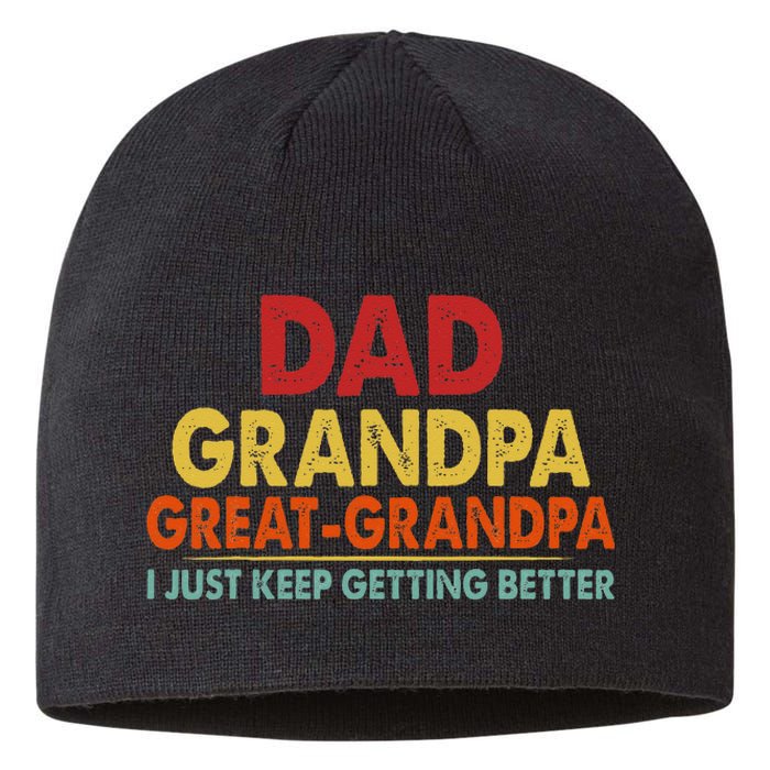 Dad Grandpa Great Grandpa From Grand Sustainable Beanie