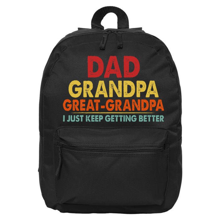 Dad Grandpa Great Grandpa From Grand 16 in Basic Backpack