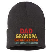 Dad Grandpa Great Grandpa From Grand Sustainable Knit Beanie