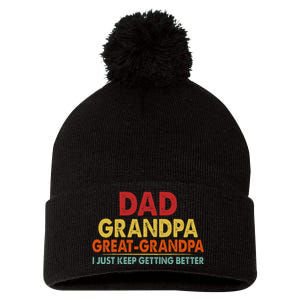 Dad Grandpa Great Grandpa From Grand Pom Pom 12in Knit Beanie