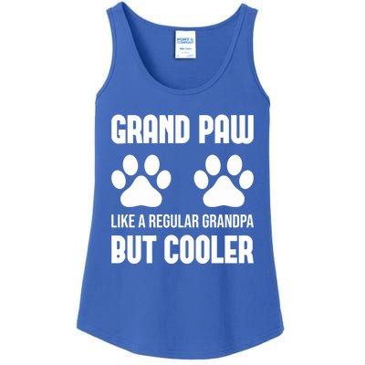 Dog Grandpa Grand Paw Like A Regular Grandpa But Cooler Gift Ladies Essential Tank