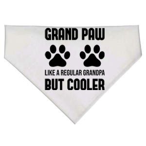 Dog Grandpa Grand Paw Like A Regular Grandpa But Cooler Gift USA-Made Doggie Bandana