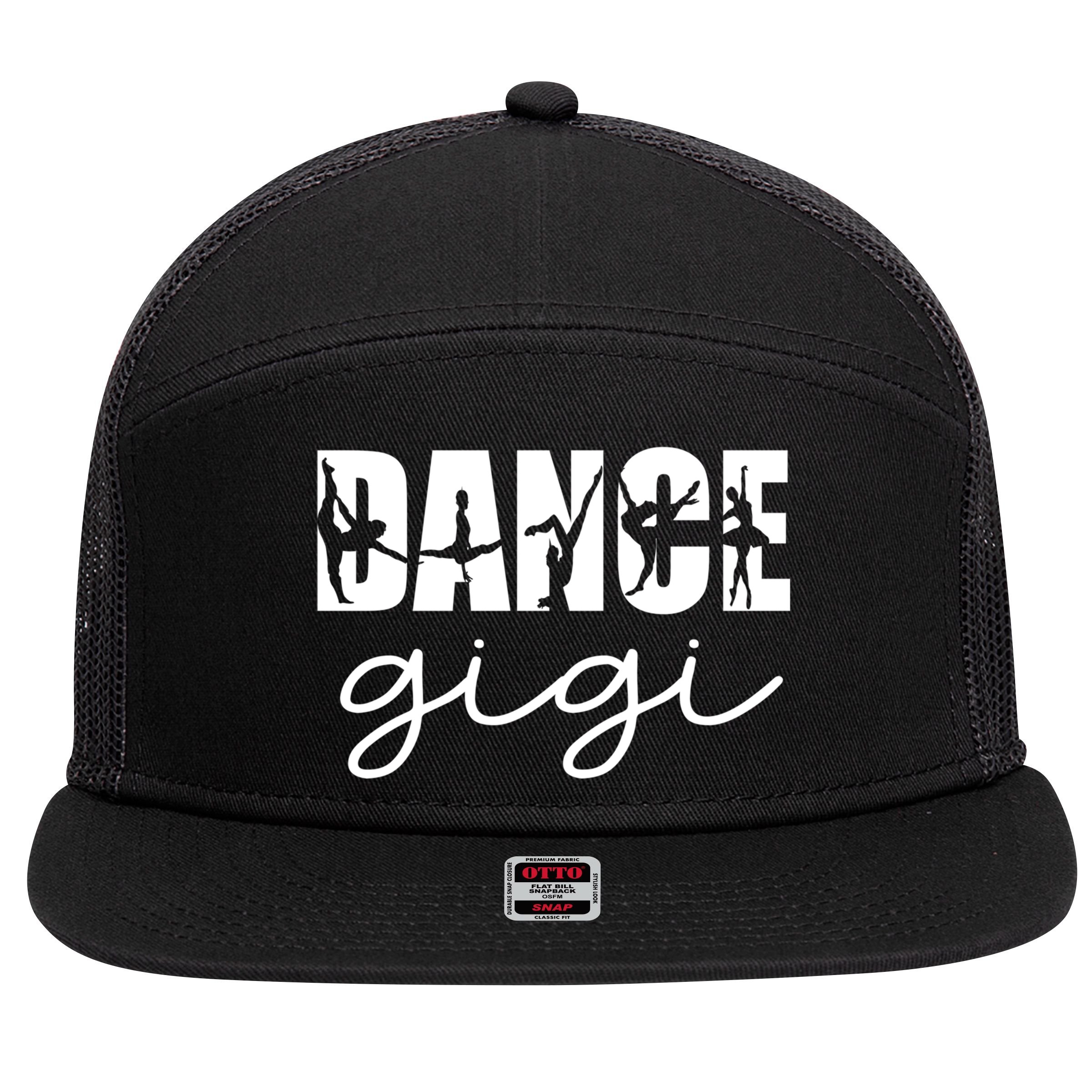 Dance Gigi Grandma Gigi Of A Dancer Dancing Gigi Gift 7 Panel Mesh Trucker Snapback Hat