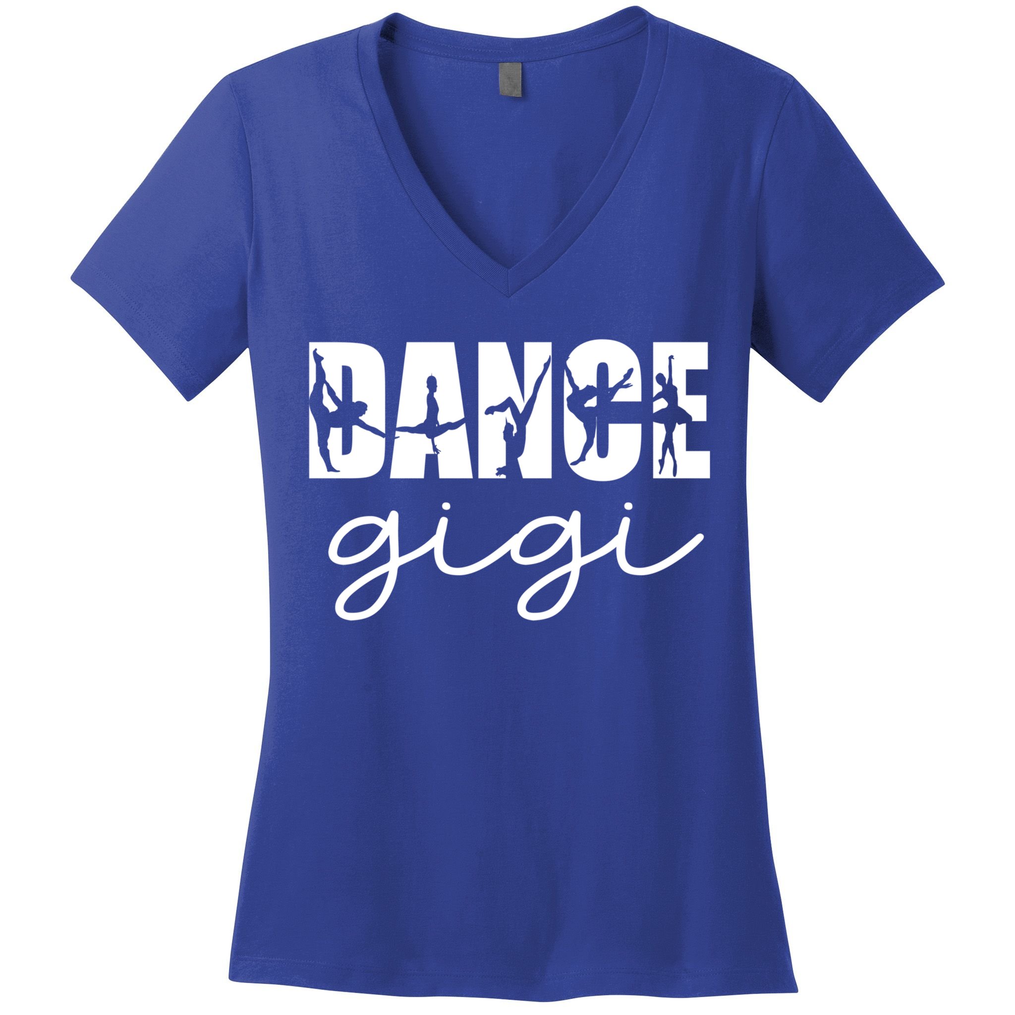 Dance Gigi Grandma Gigi Of A Dancer Dancing Gigi Gift Women's V-Neck T-Shirt