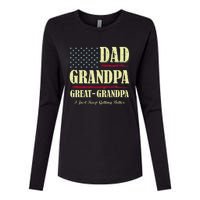 Dad Grandpa Great Grandpa I Just Keep Getting Better Vintage Womens Cotton Relaxed Long Sleeve T-Shirt