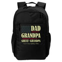 Dad Grandpa Great Grandpa I Just Keep Getting Better Vintage Daily Commute Backpack