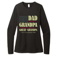 Dad Grandpa Great Grandpa I Just Keep Getting Better Vintage Womens CVC Long Sleeve Shirt