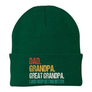 Dad Grandpa Great Grandpa Fathers Day Knit Cap Winter Beanie