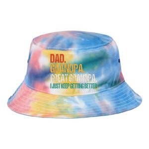 Dad Grandpa Great Grandpa Fathers Day Tie Dye Newport Bucket Hat