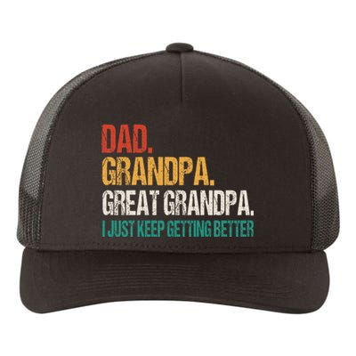 Dad Grandpa Great Grandpa Fathers Day Yupoong Adult 5-Panel Trucker Hat