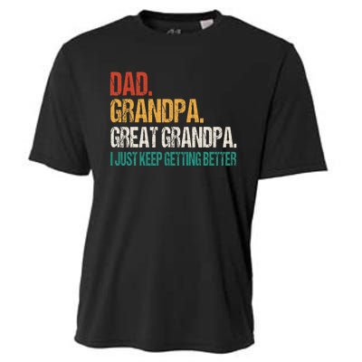 Dad Grandpa Great Grandpa Fathers Day Cooling Performance Crew T-Shirt