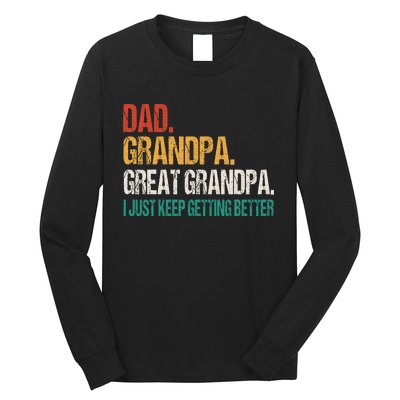 Dad Grandpa Great Grandpa Fathers Day Long Sleeve Shirt