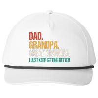 Dad Grandpa Great Grandpa Fathers Day Snapback Five-Panel Rope Hat