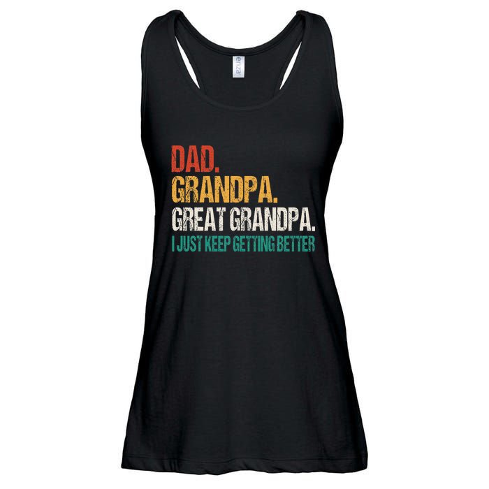 Dad Grandpa Great Grandpa Fathers Day Ladies Essential Flowy Tank