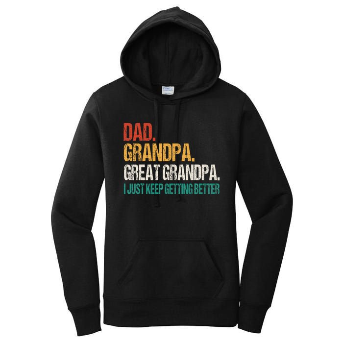 Dad Grandpa Great Grandpa Fathers Day Women's Pullover Hoodie