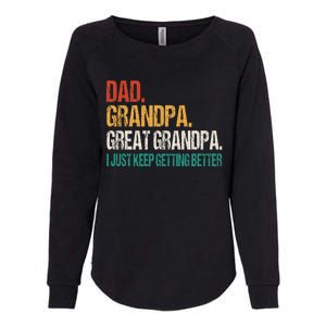 Dad Grandpa Great Grandpa Fathers Day Womens California Wash Sweatshirt