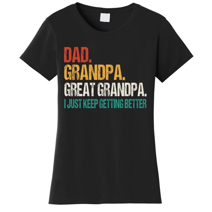 Dad Grandpa Great Grandpa Fathers Day Women's T-Shirt