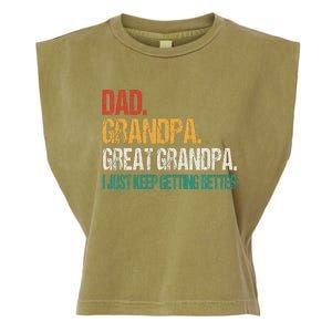 Dad Grandpa Great Grandpa Fathers Day Garment-Dyed Women's Muscle Tee