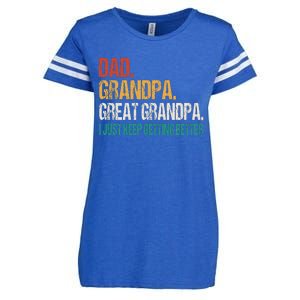 Dad Grandpa Great Grandpa Fathers Day Enza Ladies Jersey Football T-Shirt