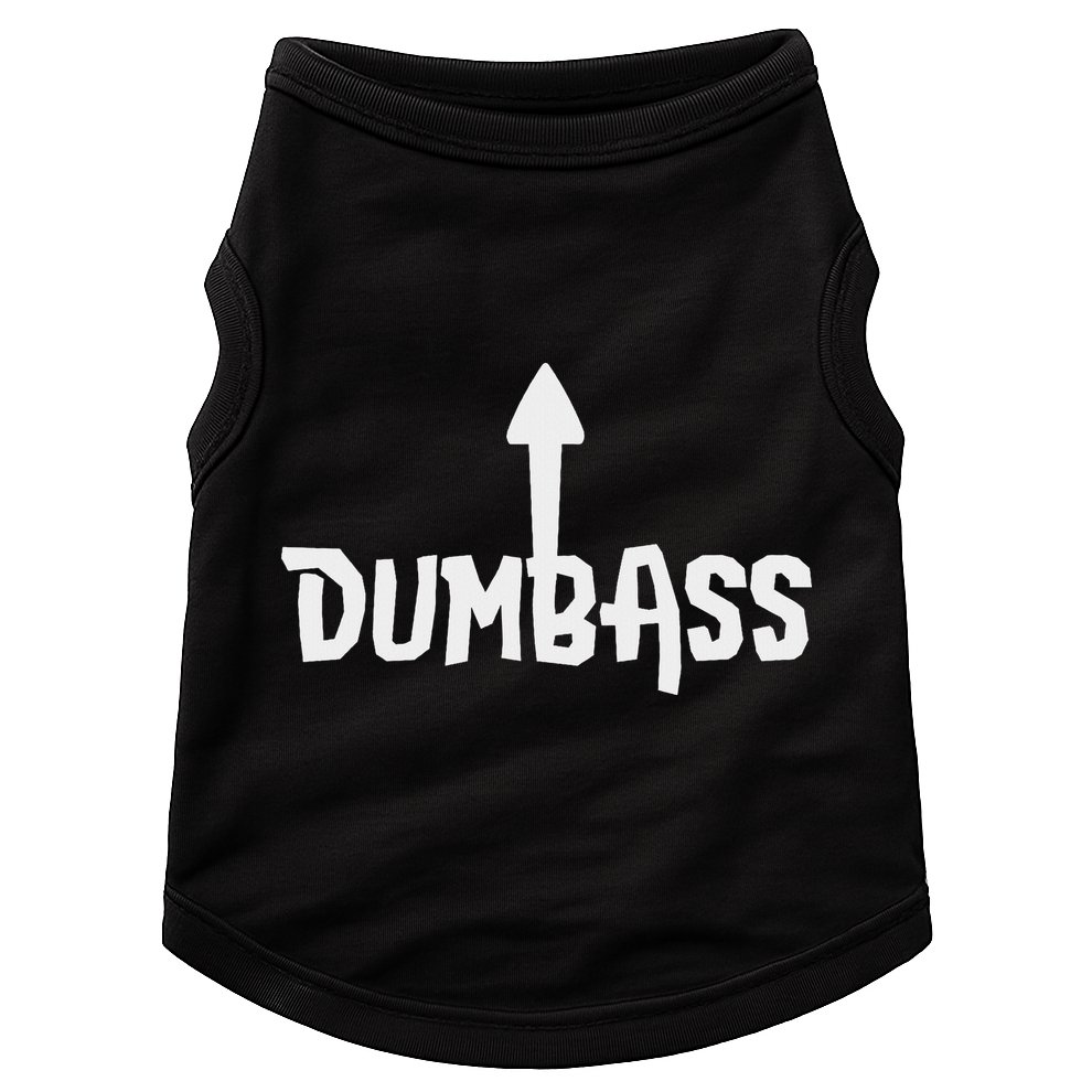 Dumbass Gag Gift Self Deprecating Dumb Ass Arrow Up Doggie Tank