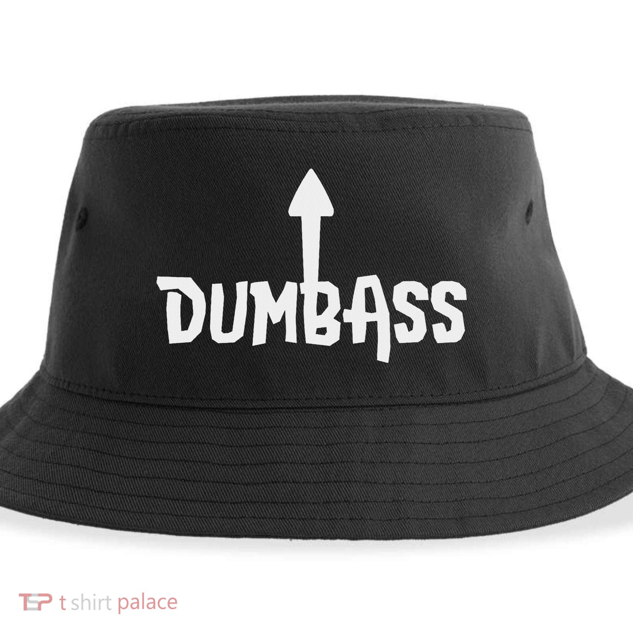 Dumbass Gag Gift Self Deprecating Dumb Ass Arrow Up Sustainable Bucket Hat