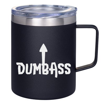 Dumbass Gag Gift Self Deprecating Dumb Ass Arrow Up 12oz Stainless Steel Coffee Mug