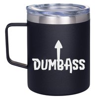 Dumbass Gag Gift Self Deprecating Dumb Ass Arrow Up 12oz Stainless Steel Coffee Mug