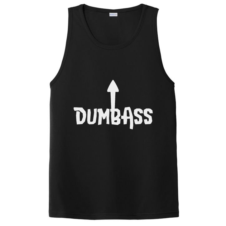 Dumbass Gag Gift Self Deprecating Dumb Ass Arrow Up PosiCharge Competitor Tank