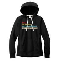 Dad Grandpa Great Grandpa I Just Keep Getting Better Women's Fleece Hoodie