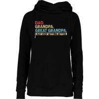 Dad Grandpa Great Grandpa I Just Keep Getting Better Womens Funnel Neck Pullover Hood