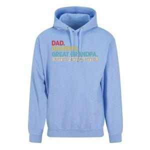 Dad Grandpa Great Grandpa I Just Keep Getting Better Unisex Surf Hoodie