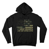 Dad Grandpa Great Grandpa Fathers Day Flag Gift Tee Hoodie