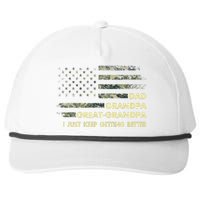 Dad Grandpa Great Grandpa Fathers Day Flag Gift Tee Snapback Five-Panel Rope Hat