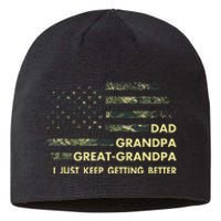 Dad Grandpa Great Grandpa Fathers Day Flag Gift Tee Sustainable Beanie