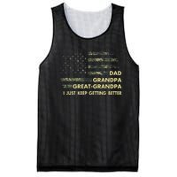 Dad Grandpa Great Grandpa Fathers Day Flag Gift Tee Mesh Reversible Basketball Jersey Tank