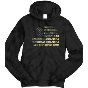 Dad Grandpa Great Grandpa Fathers Day Flag Gift Tee Tie Dye Hoodie