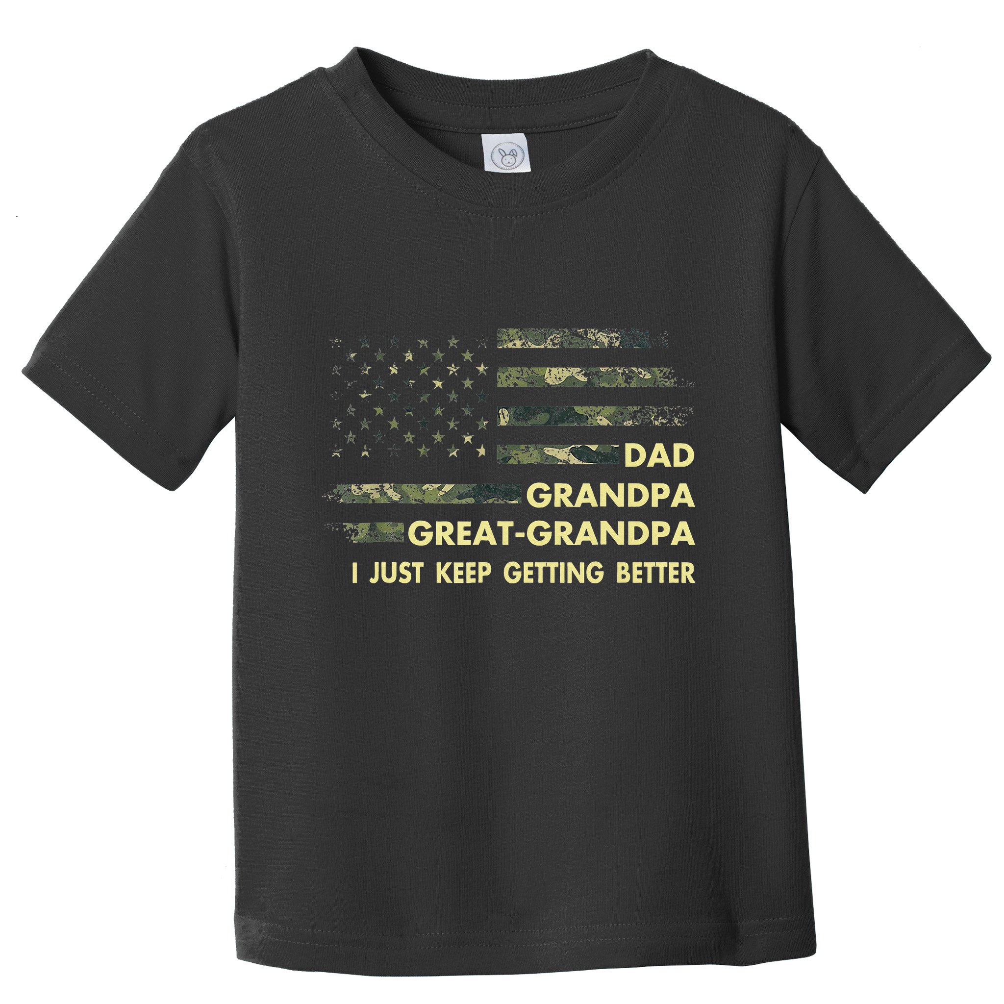 Dad Grandpa Great Grandpa Fathers Day Flag Gift Tee Toddler T-Shirt