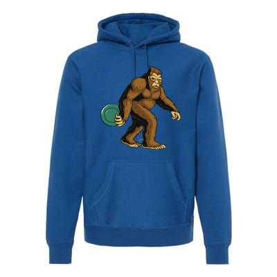 Disc Golf Gifts Bigfoot Disc Golf & WoHalloween Premium Hoodie