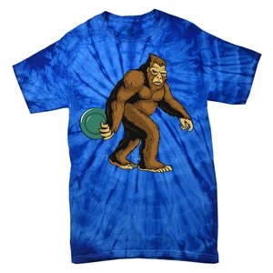 Disc Golf Gifts Bigfoot Disc Golf & WoHalloween Tie-Dye T-Shirt