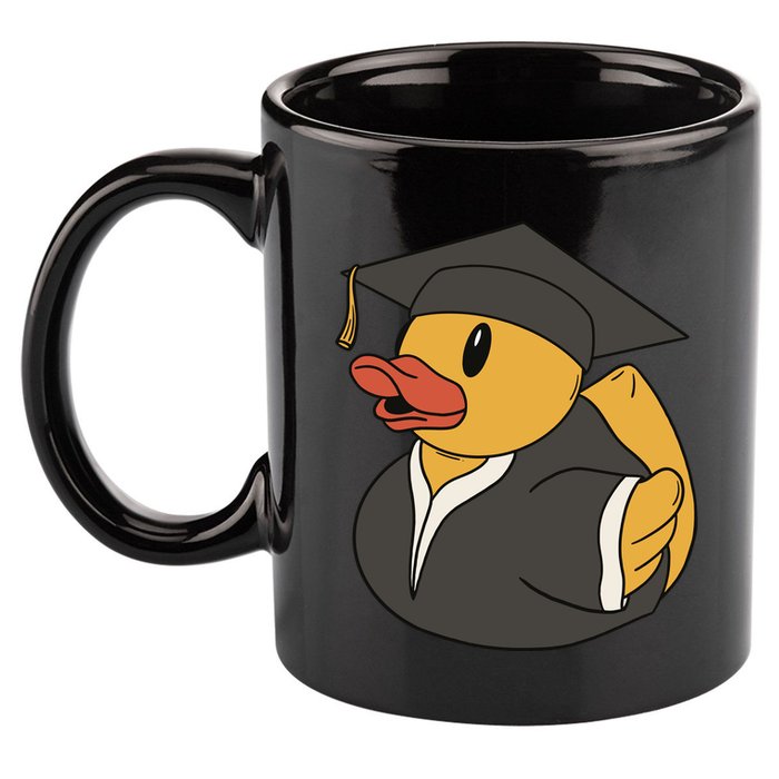 Duck Graduation Gift 11oz C Handle Ceramic Mug