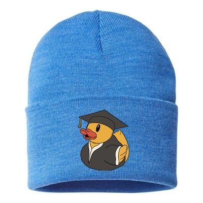 Duck Graduation Gift Sustainable Knit Beanie