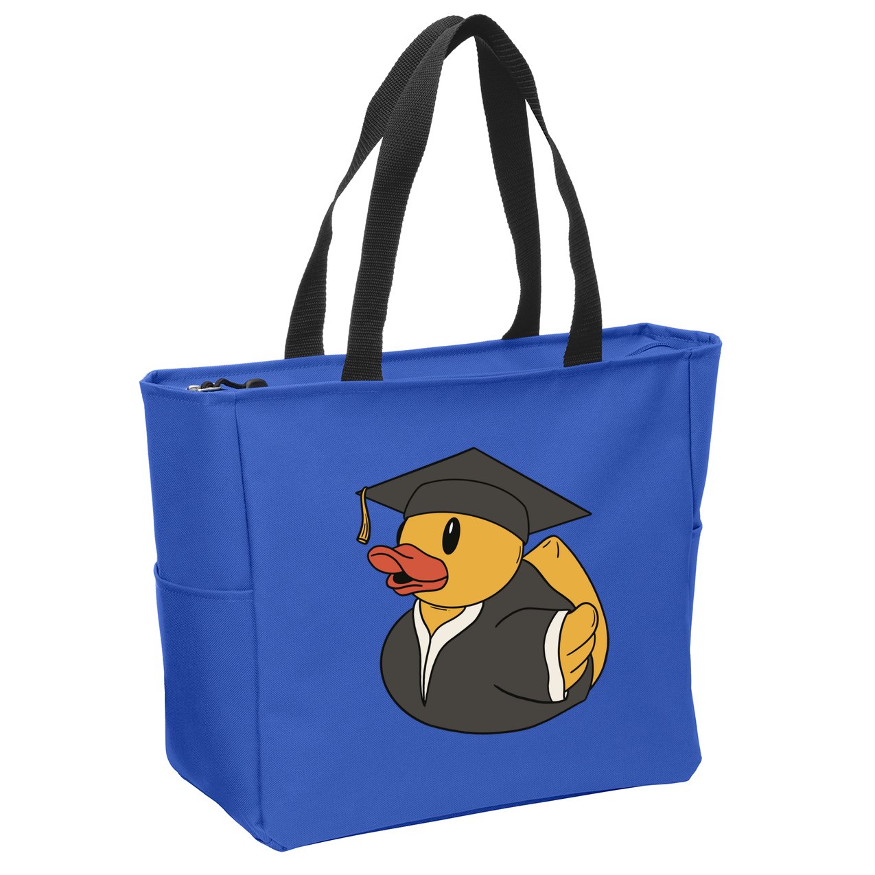 Duck Graduation Gift Zip Tote Bag