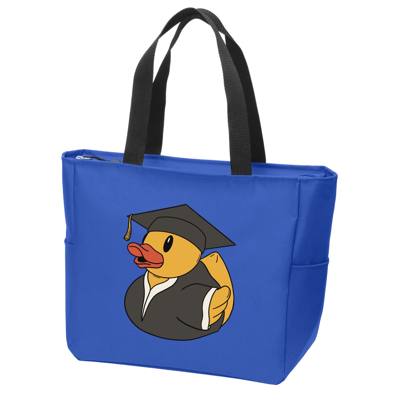 Duck Graduation Gift Zip Tote Bag
