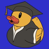 Duck Graduation Gift Zip Tote Bag